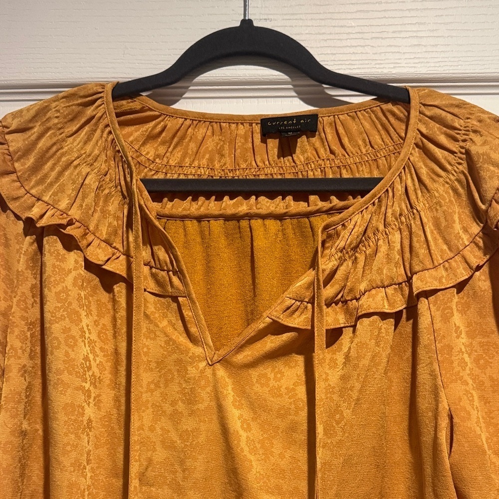 Current Air Golden Ruffle Blouse - Picture 3 of 9